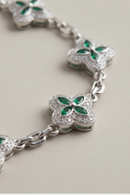 Green Flower Bracelet 4