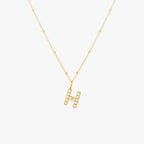 Pearl Initial Necklace 16