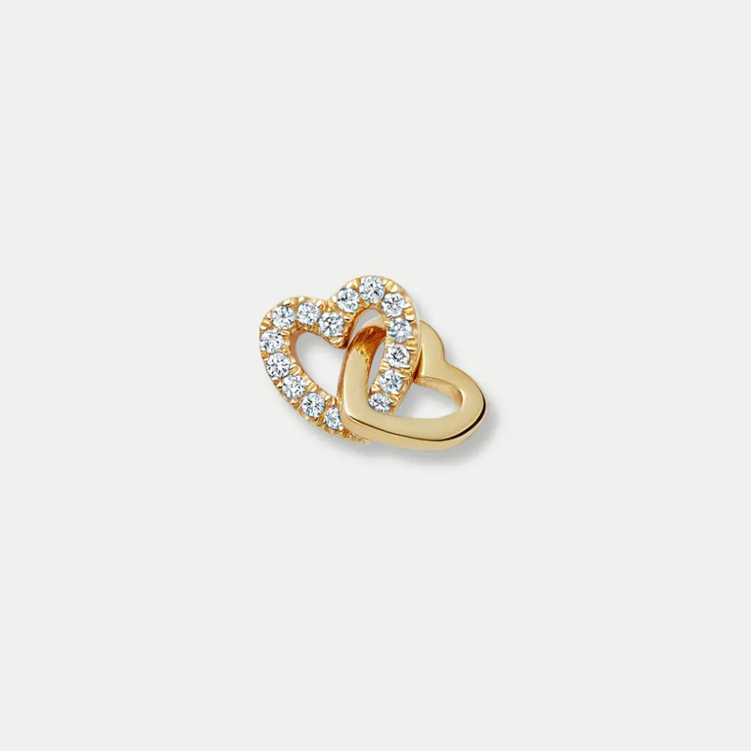 Interlocking Double Heart Charm 1