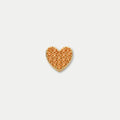 Orange Crystal Heart Charm 1