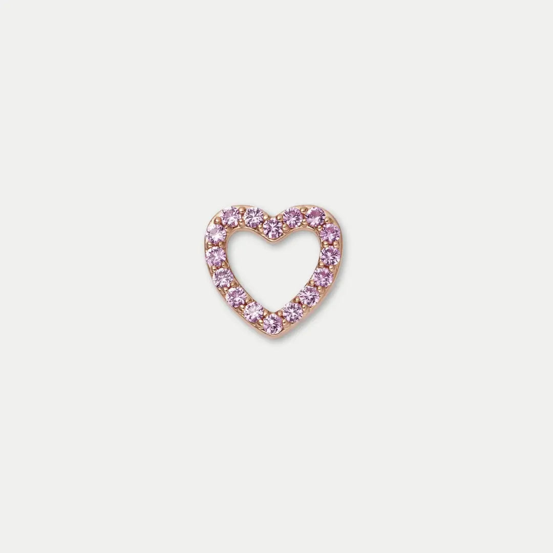 Pink Heart Charm 1
