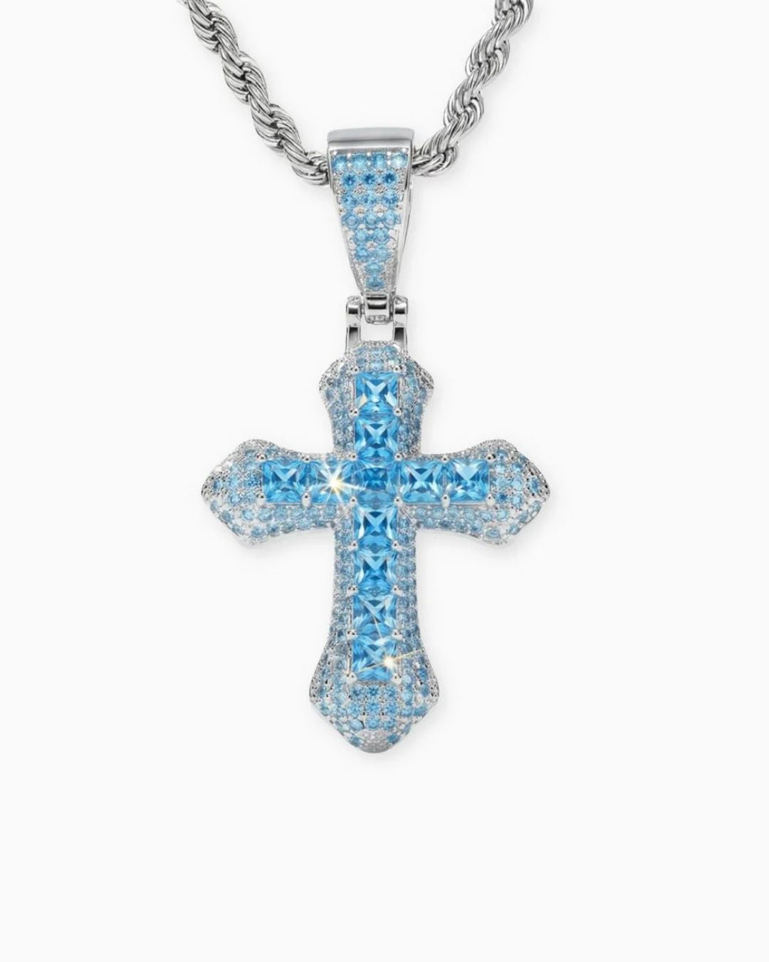 Iced Cross Necklace 4
