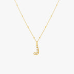 Pearl Initial Necklace 18