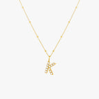 Pearl Initial Necklace 19