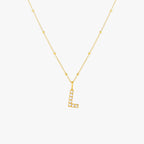 Pearl Initial Necklace 20
