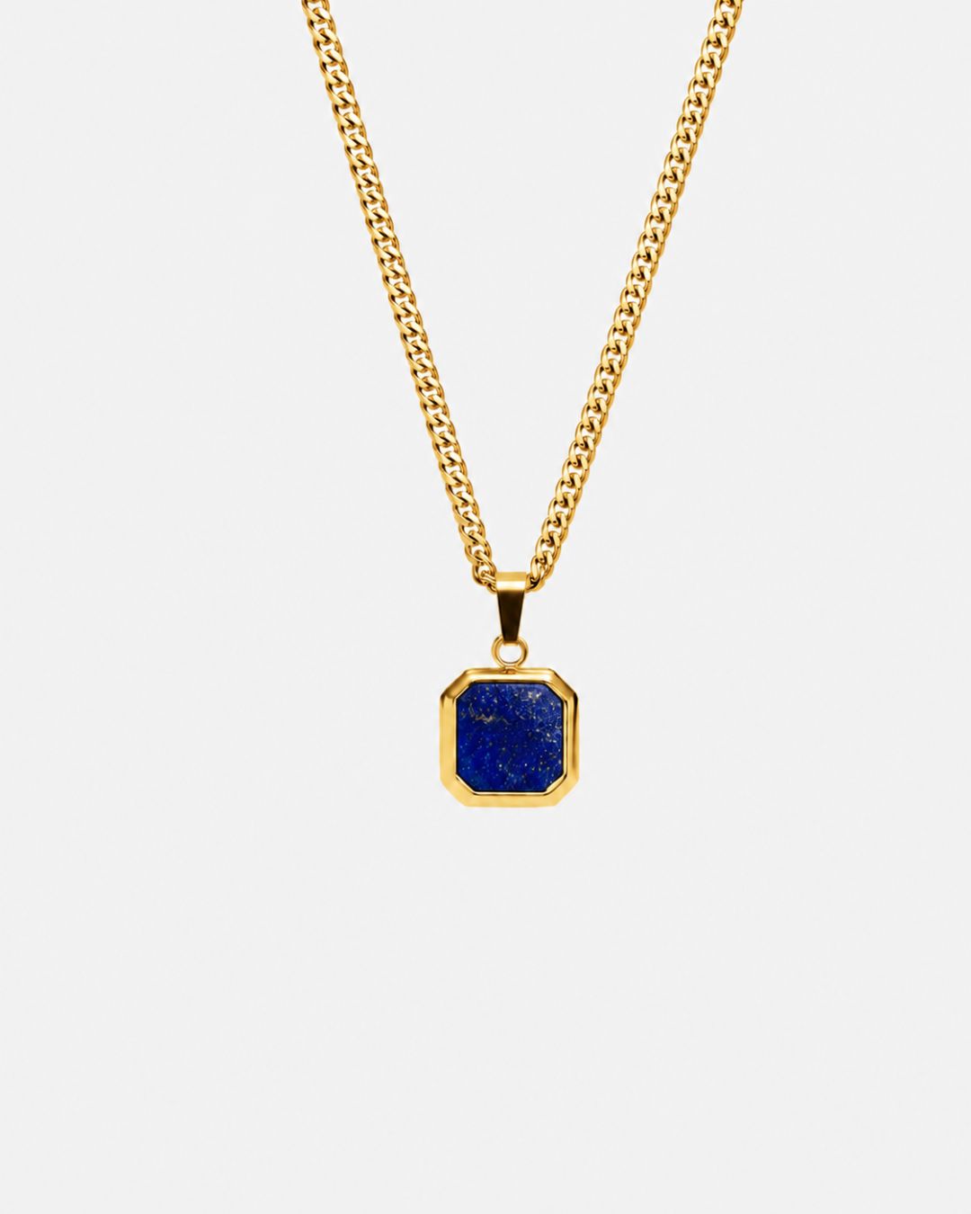 Lapis Lazuli Pendant Necklace | Gold 1