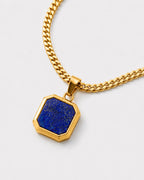 Lapis Lazuli Pendant Necklace | Gold 3