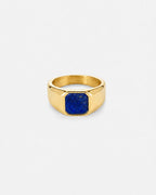 Lapis Lazuli Signet Ring | Gold 1
