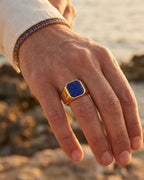 Lapis Lazuli Signet Ring | Gold 2