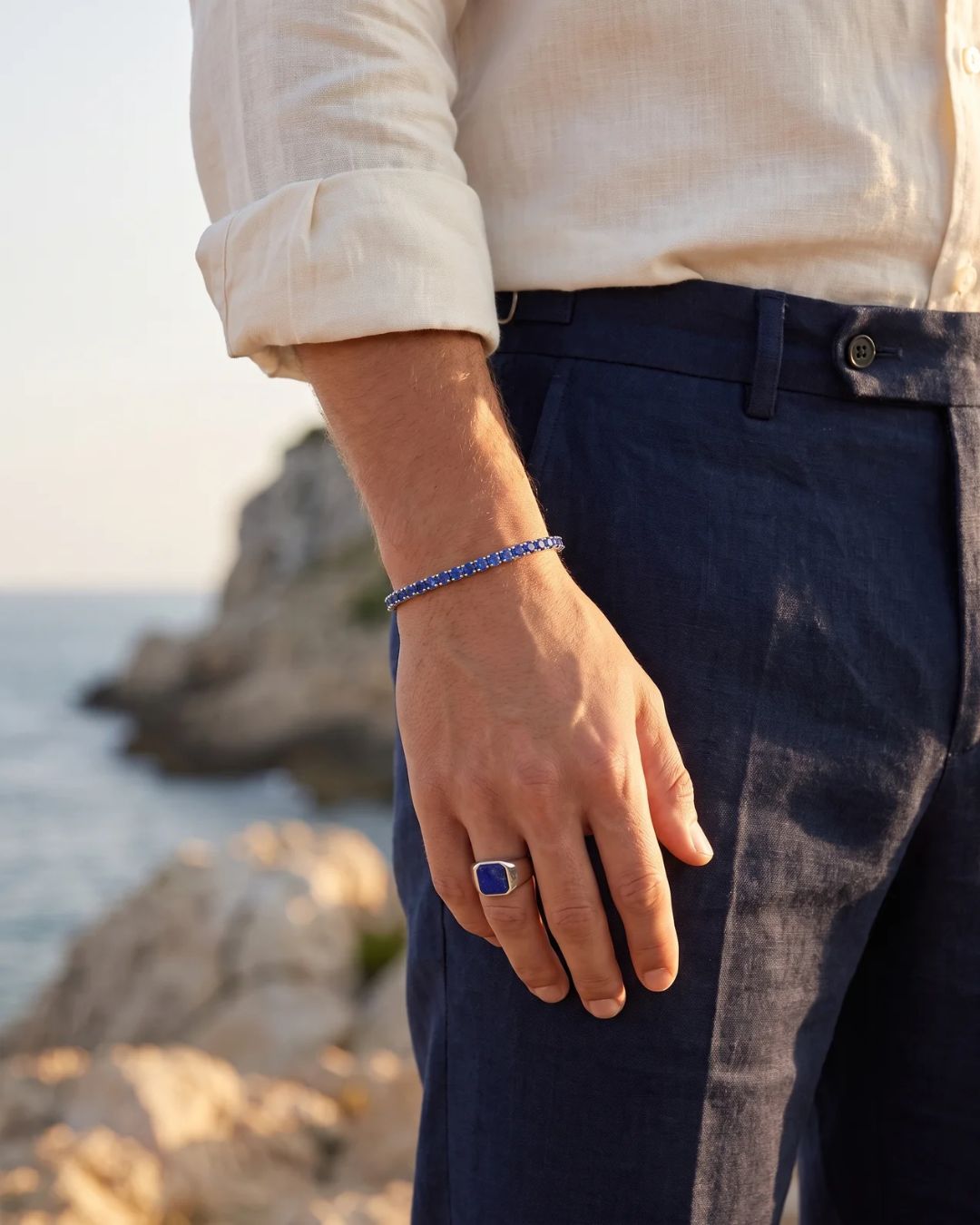 Lapis Lazuli Signet Ring | Silver 4