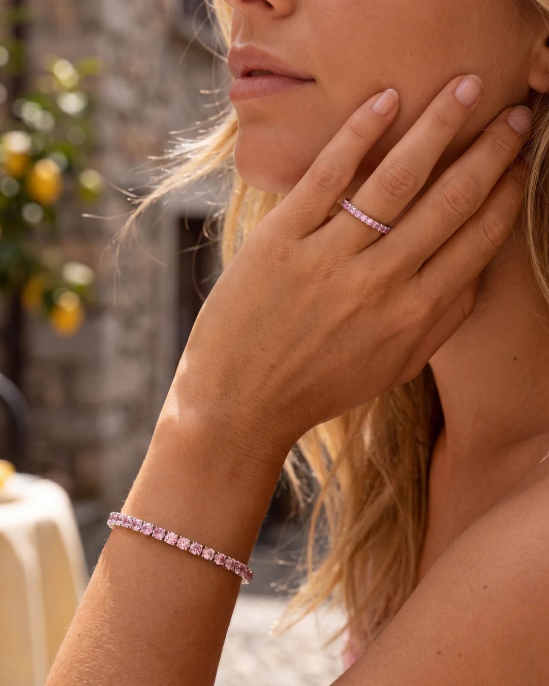 Mar Rosa Bracelet | Light Pink Silver 2