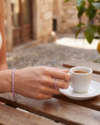 Mar Rosa Bracelet | Light Pink Silver 5