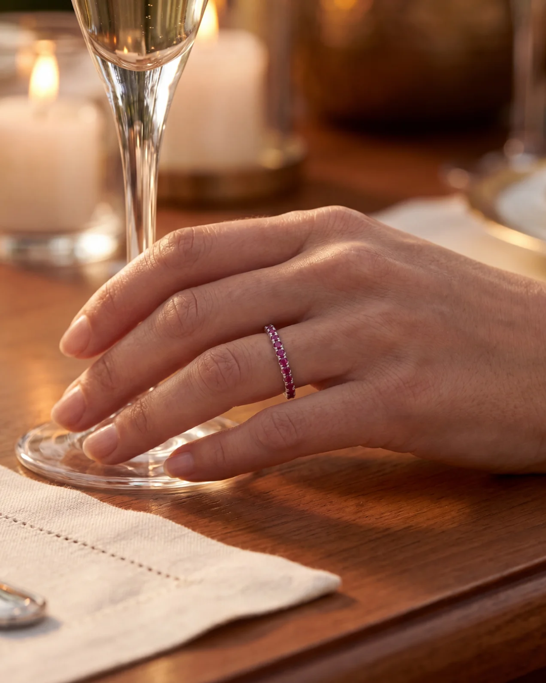 Mar Rosa Ring I Deep Rose 4