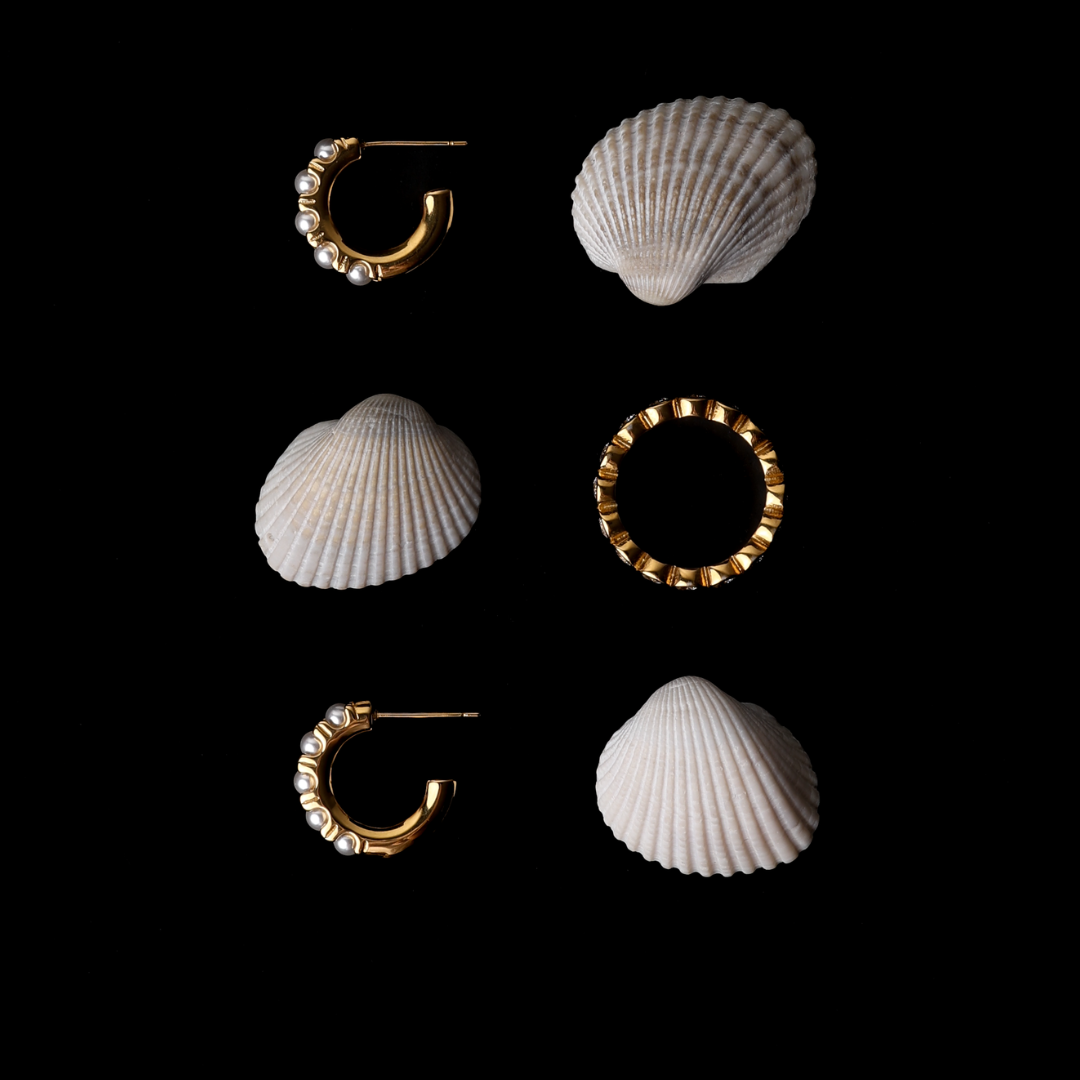 Mini Pearl Huggies Earrings 5