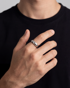 Minimal Cross Ring | Silver 2