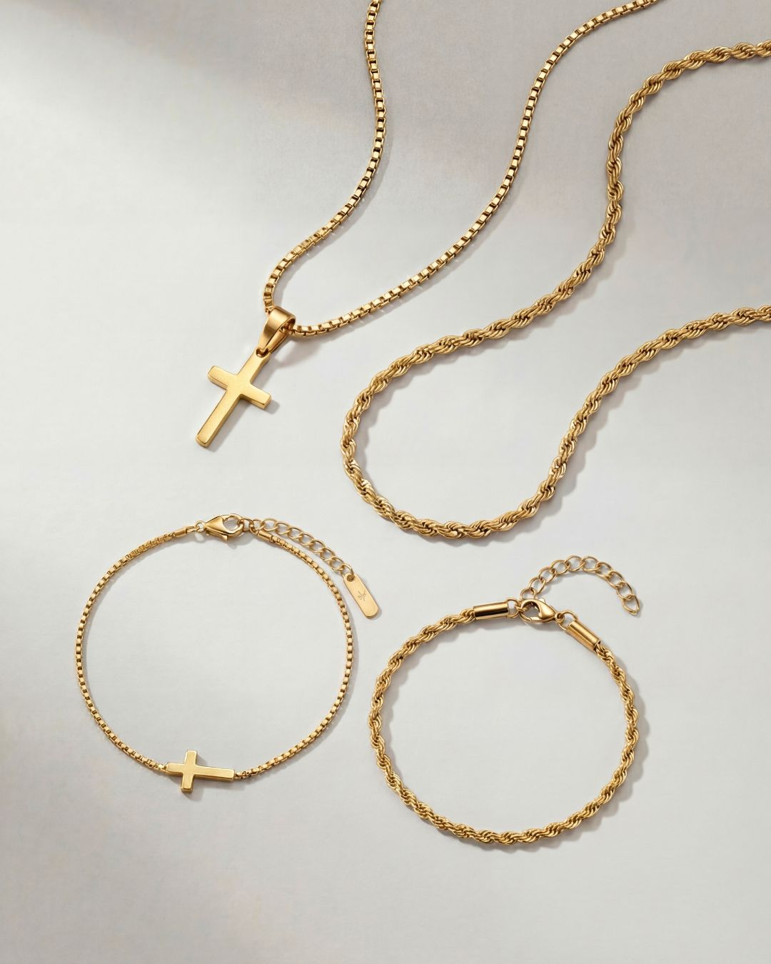 Minimal Cross x Tresse Acier Bundle | Gold 8