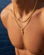 Minimal Cross x Tresse Acier Bundle | Gold 7