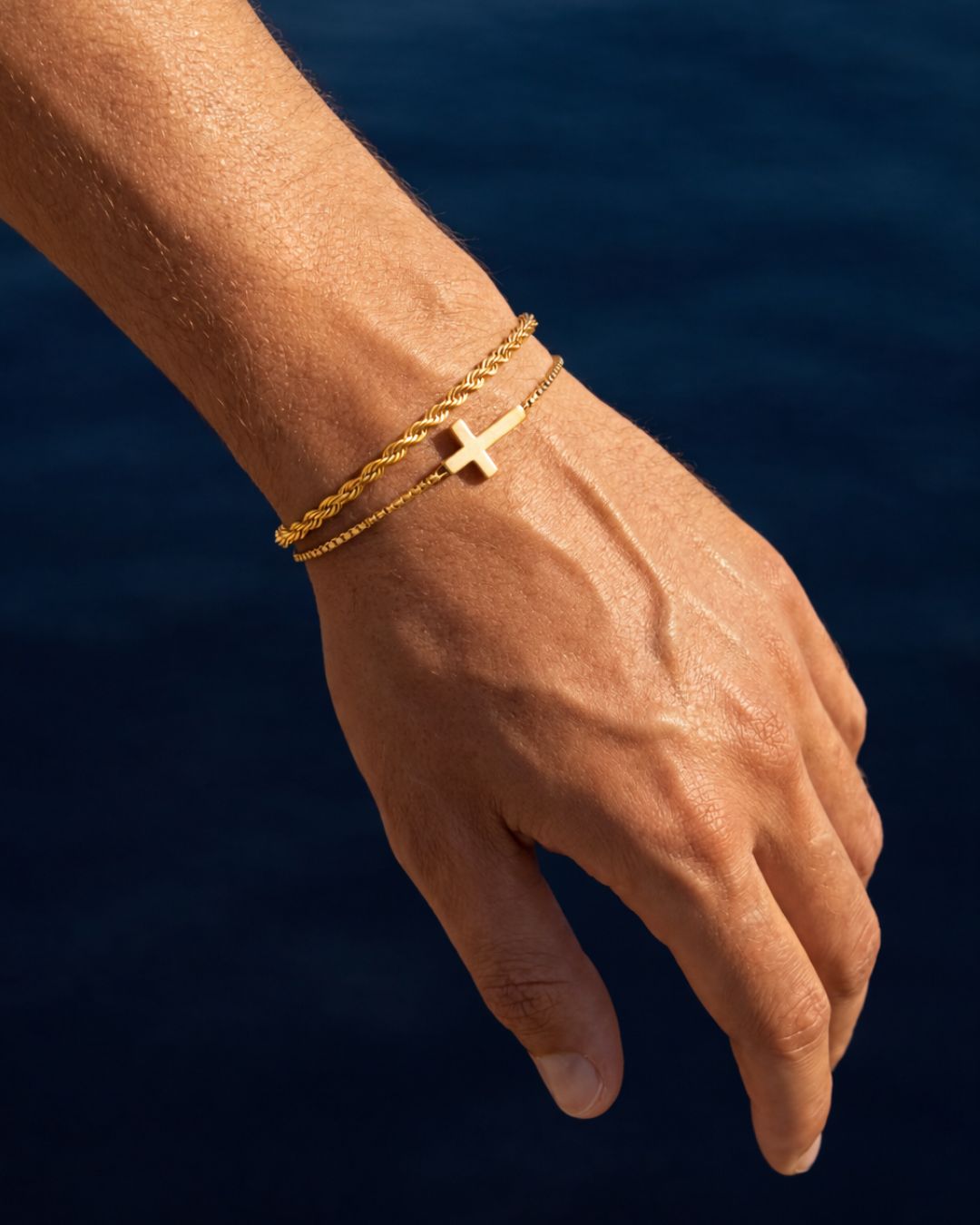 Minimal Cross x Tresse Acier Bundle | Gold 3