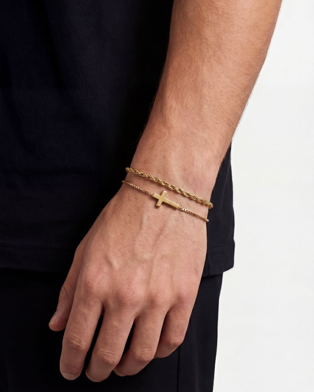 Minimal Cross x Tresse Acier Bundle | Gold 5