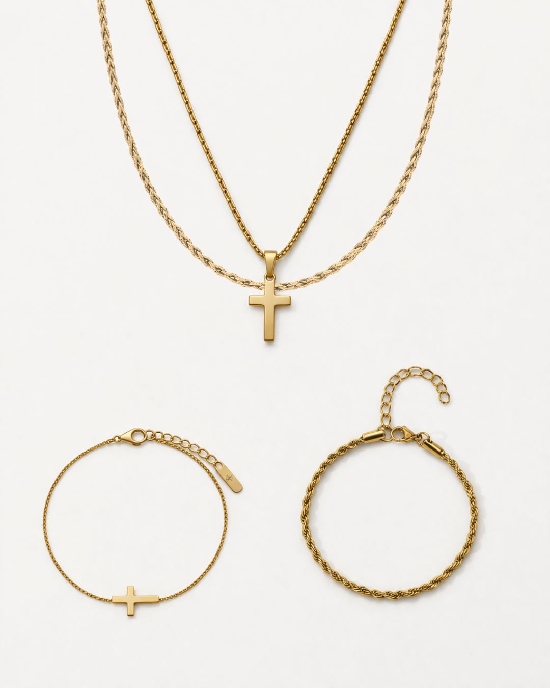 Minimal Cross x Tresse Acier Bundle | Gold 4