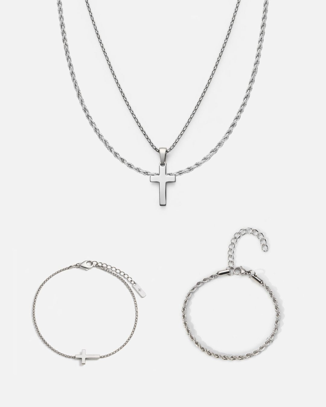 Minimal Cross x Tresse Acier Bundle | Silver 8