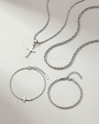 Minimal Cross x Tresse Acier Bundle | Silver 5