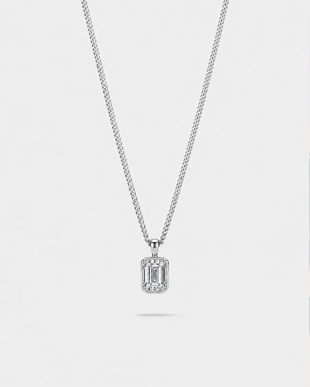 Moissanite Pendant Necklace | 1 Carat 1