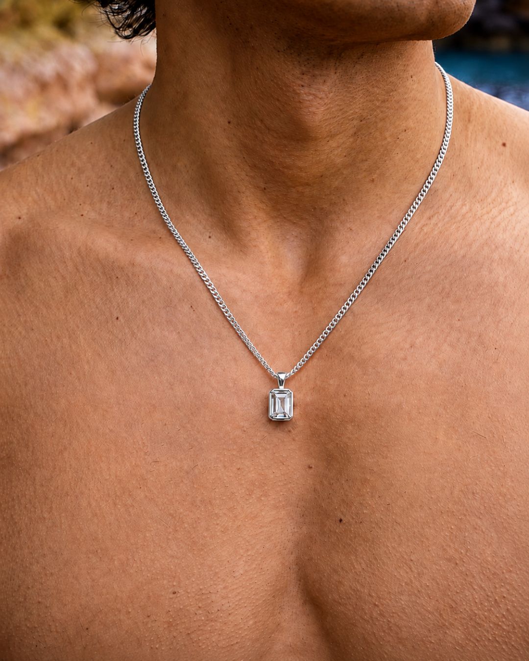 Moissanite Pendant Necklace | 1 Carat 5