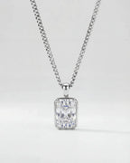 Moissanite Pendant Necklace | 1 Carat 7