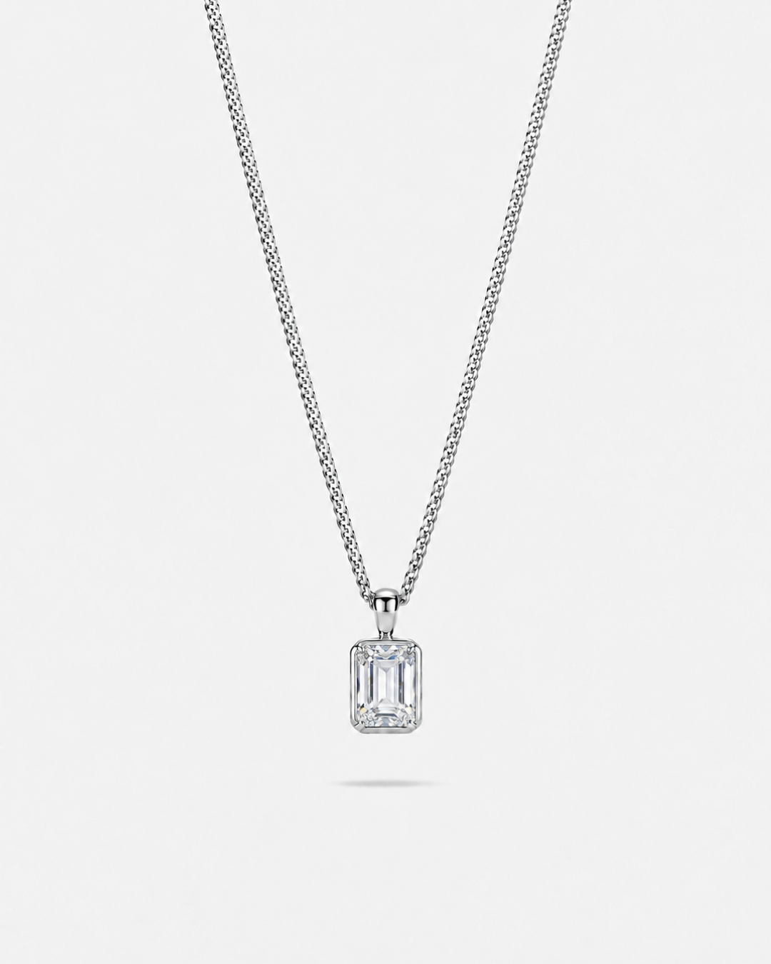 Moissanite Pendant Necklace | 2 Carat 1