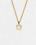 Mother of Pearl Pendant Necklace | Gold 1