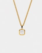 Mother of Pearl Pendant Necklace | Gold 1