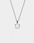 Mother of Pearl Pendant Necklace | Silver 1