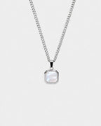 Mother of Pearl Pendant Necklace | Silver 1