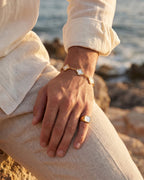 Mother of Pearl Signet Ring | Gold 4