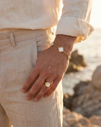 Mother of Pearl Signet Ring | Gold 6