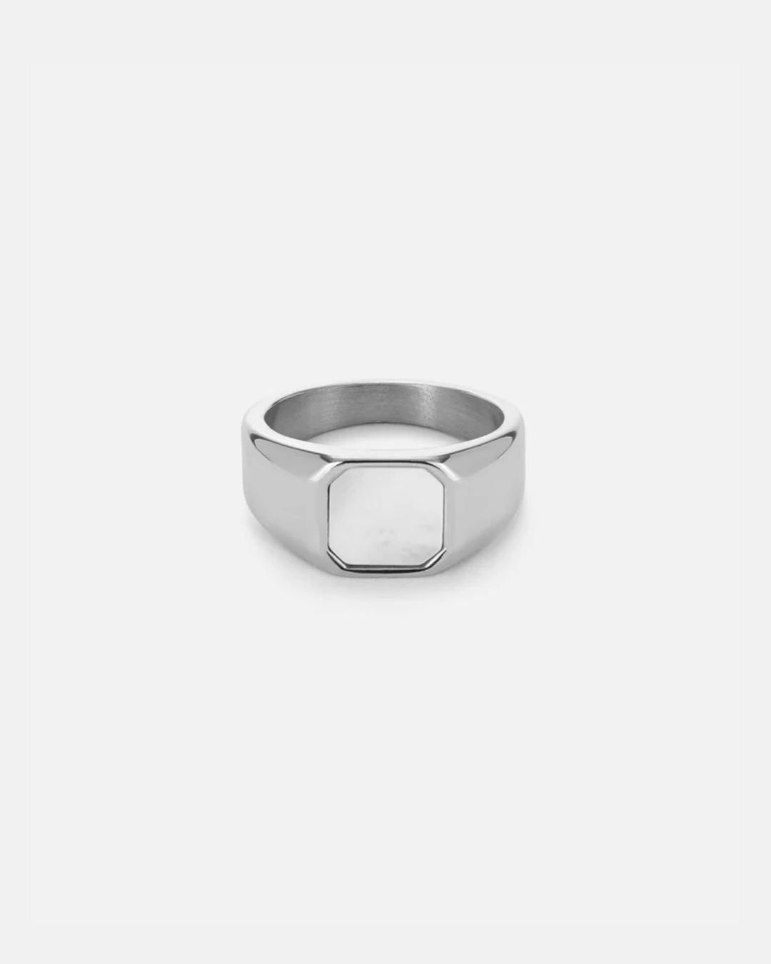 Mother of Pearl Signet Ring | Silver 1