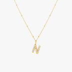Pearl Initial Necklace 22