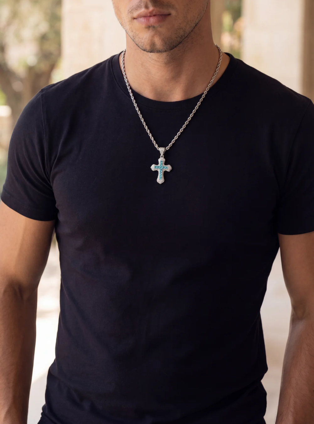 Iced Cross Necklace 6