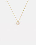 Pearl Zirconia Necklace | Gold 1