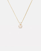 Pearl Zirconia Necklace | Gold 1