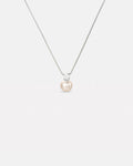 Pearl Zirconia Necklace | Silver 1