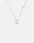 Pearl Zirconia Necklace | Silver 1