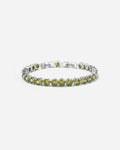 Peridot Tennis Bracelet | Silver 1