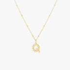 Pearl Initial Necklace 25