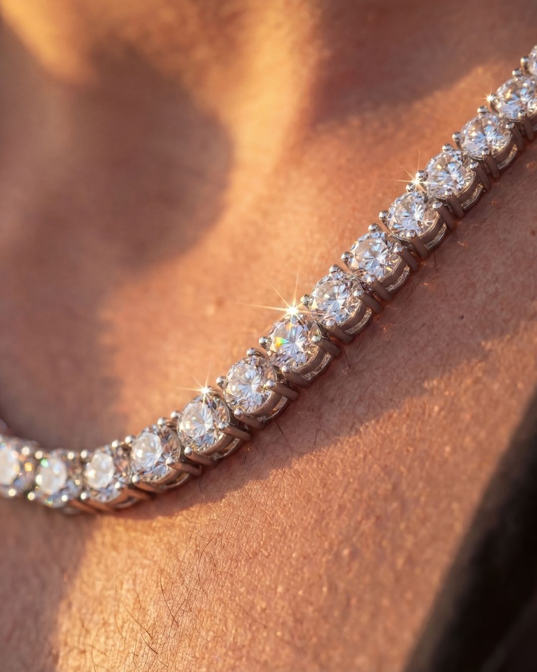 Tennis Necklace | Quartz Silver 3