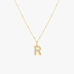 Pearl Initial Necklace 26