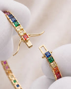 Tennis Bracelet | Rainbow 18K Gold 5