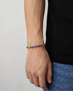 Tennis Bracelet | Rainbow Silver 3