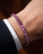 Rosé Éclat Bracelet | Pink Moissanite 4